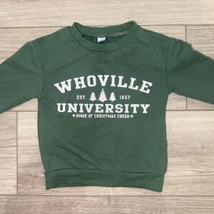 Green Whoville University Sweatshirt
